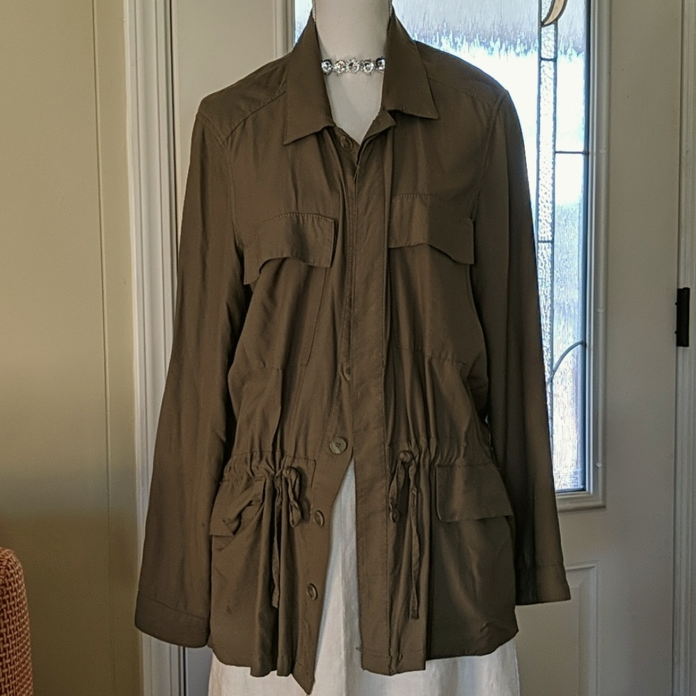 🧥 Max Studio Army Green Jacket